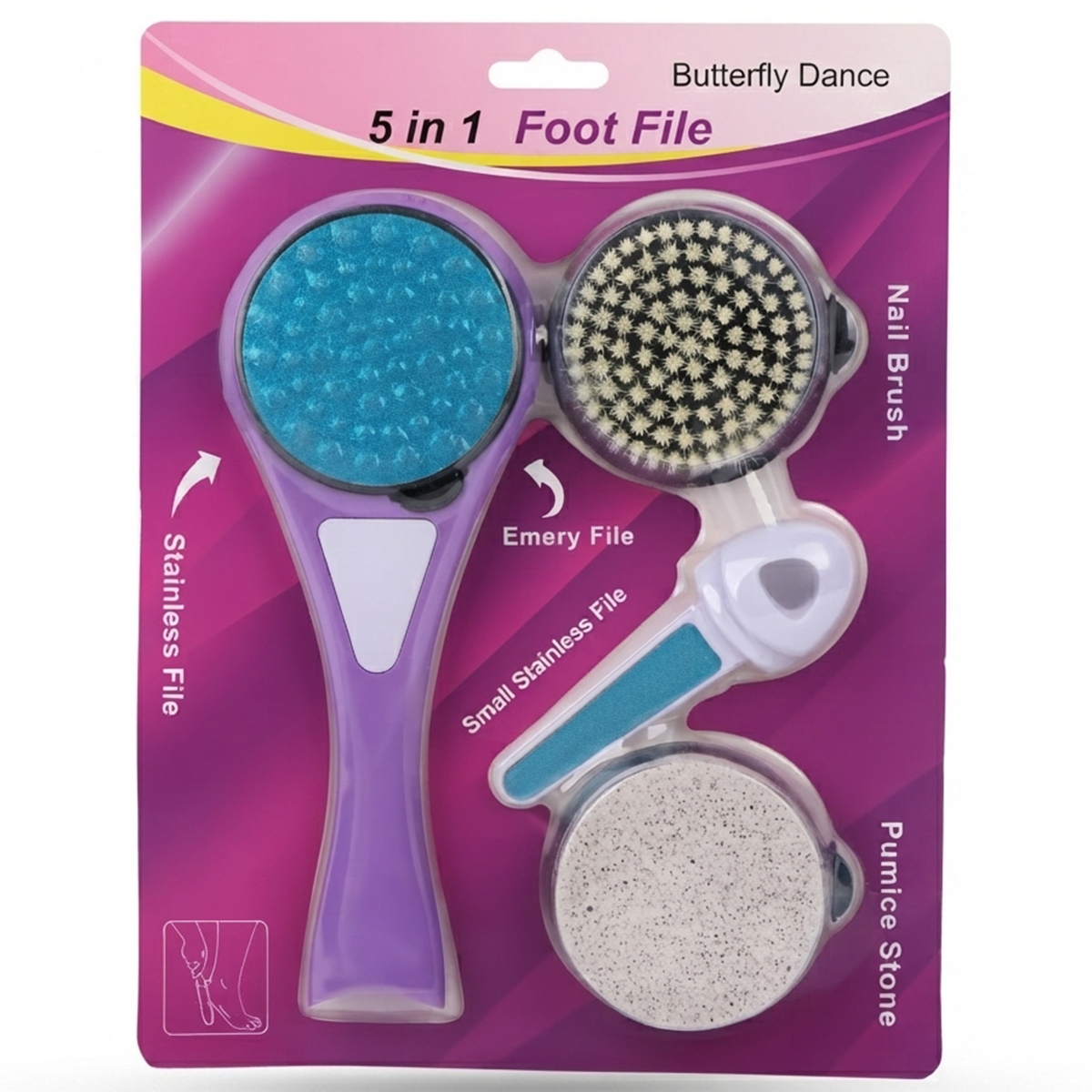 5 In 1 Foot File & Care Set