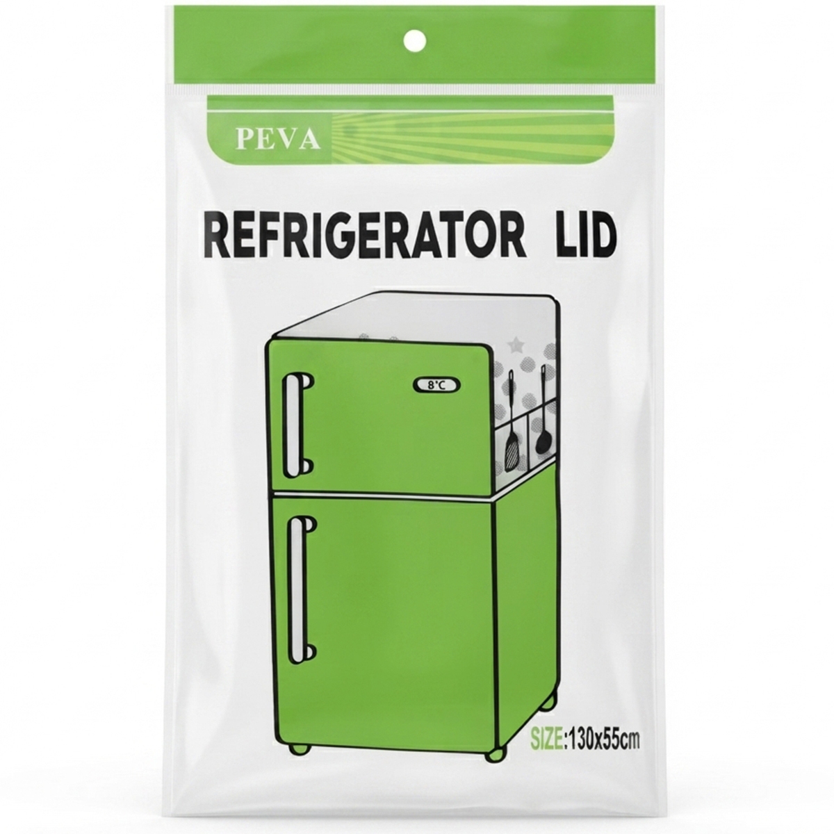 Peva Refrigerator Lid With Built In Storage Pockets