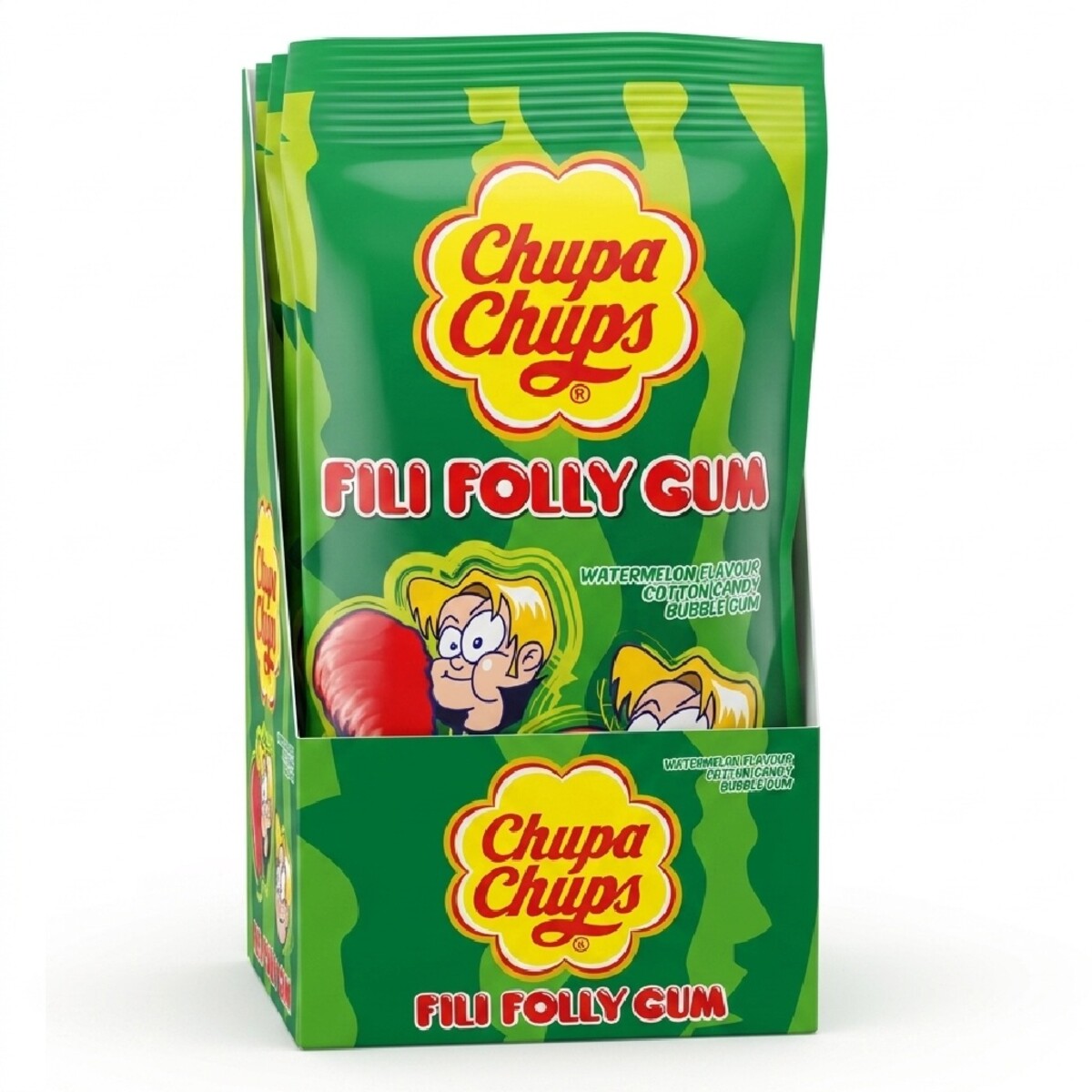 Chupa Chups Fili Folly Gum Watermelon Flavour 12x11g