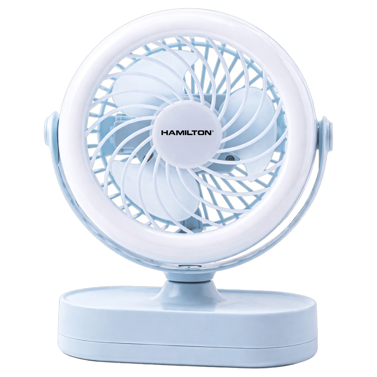 Hamilton Rechargeable Fan & Led Light 4 Inch HT7084
