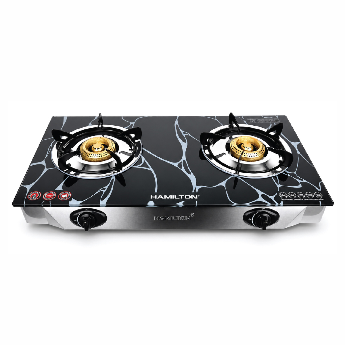 HAMILTON Double Burner Gas Stove