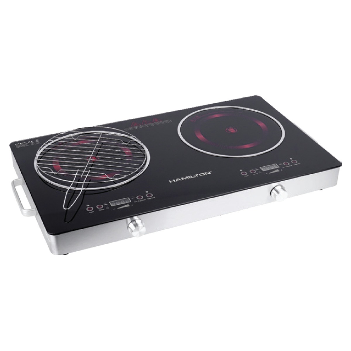 Hamilton Infrared Cooker 2 Burner HT8191C
