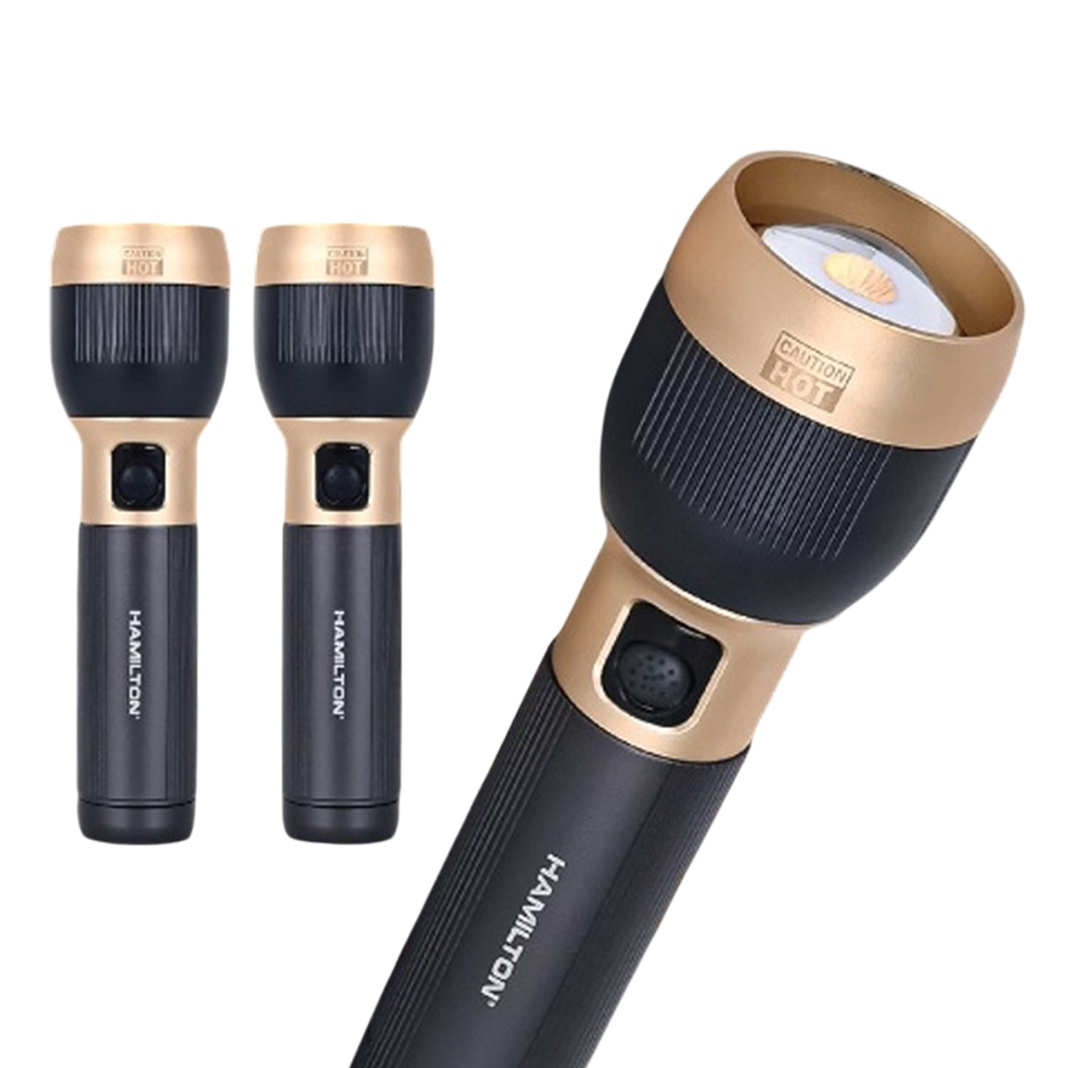 Hamilton Rechargeable 2 in 1 Combo Zoomable LED Flashlight