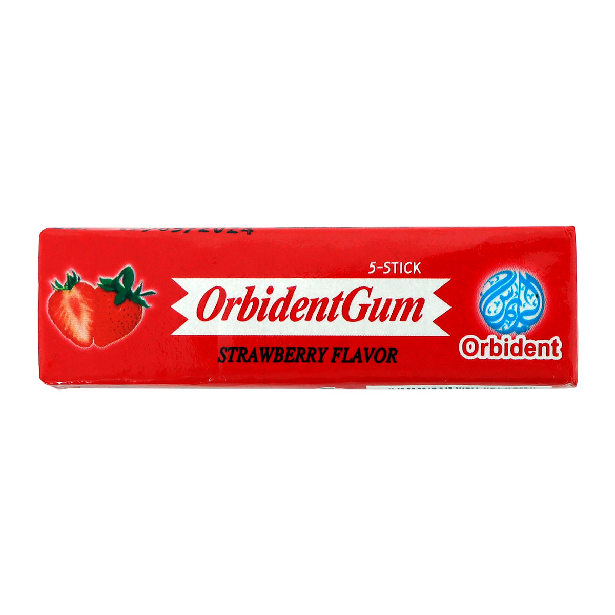 Orbident Gum Strawberry Flavor 5 Sticks 2.5g
