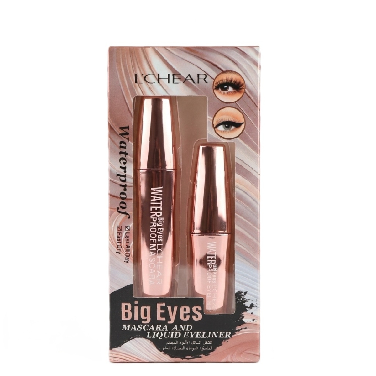 L'Chear Big Eyes Waterproof Mascara And Liquid Eyeliner