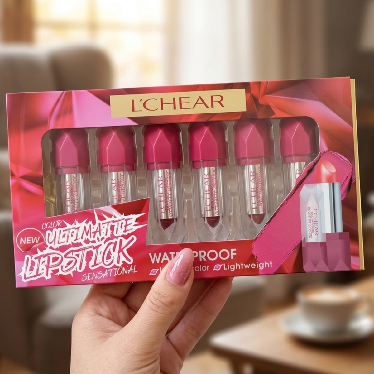 L'Chear Ultimate Matte Lipstick Set 6 Pieces