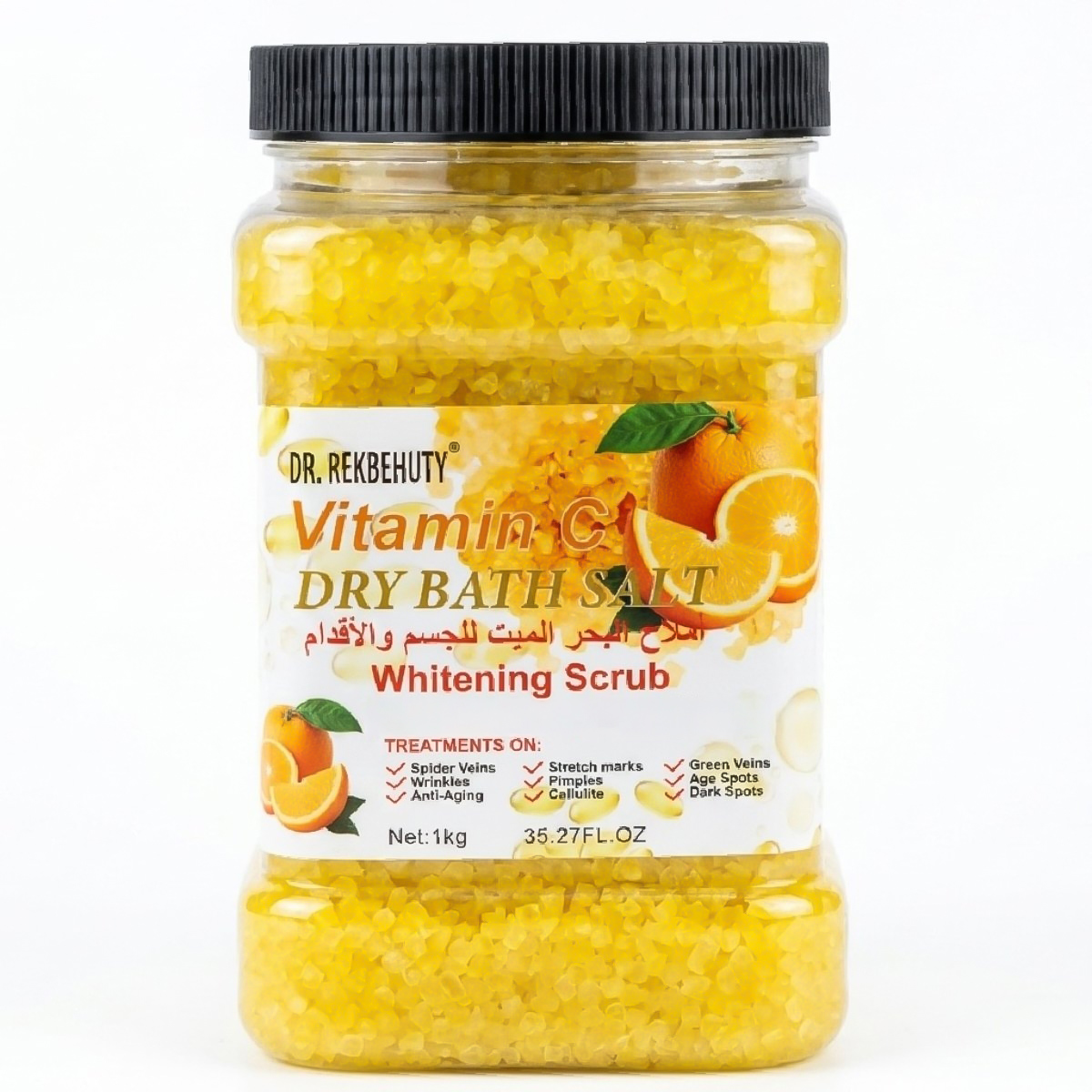 Dr. Rekbehuty Vitamin C Dry Bath Salt Whitening Scrub 1kg