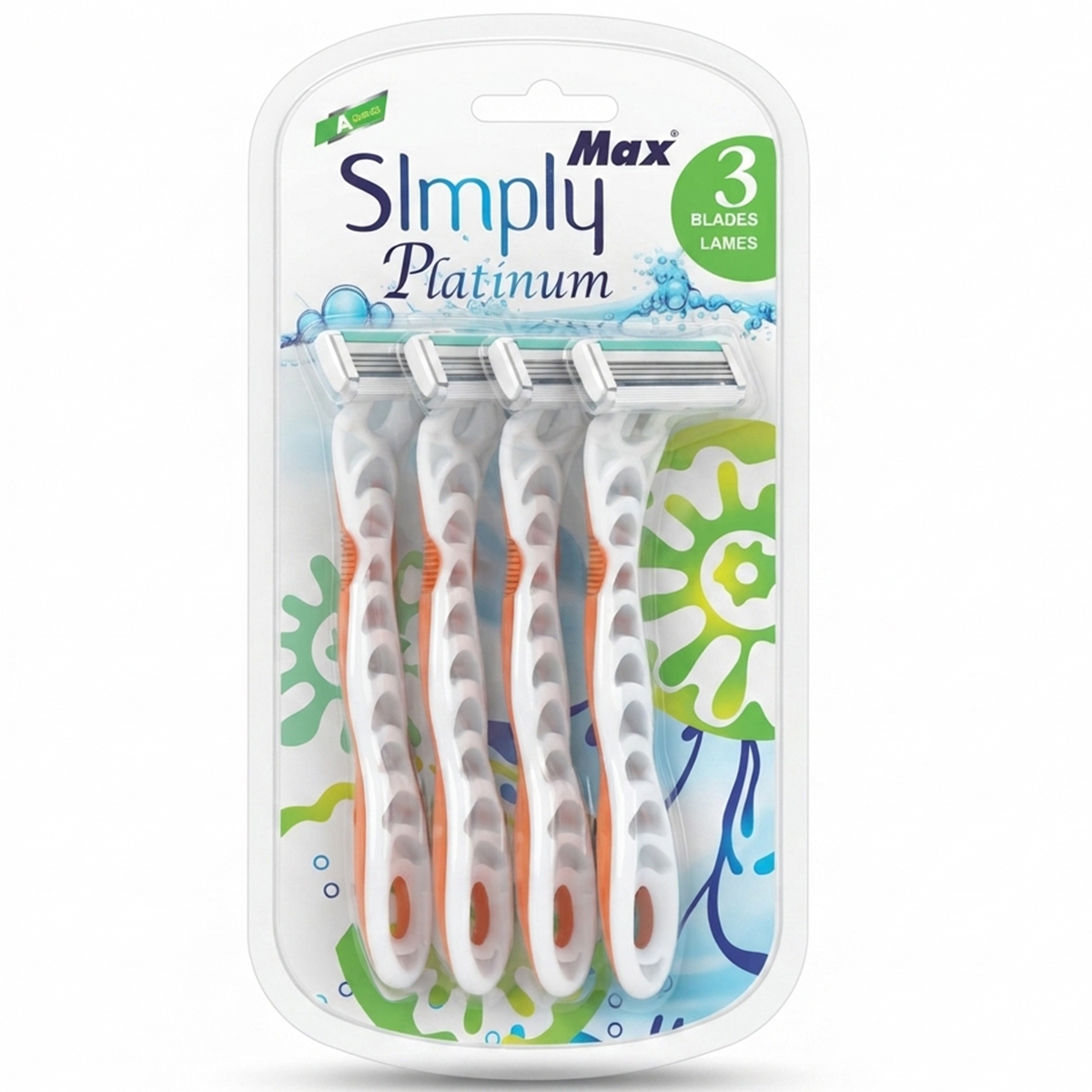 Simply Platinum 3 Blade Razer For Men 1 x 3 Pieces