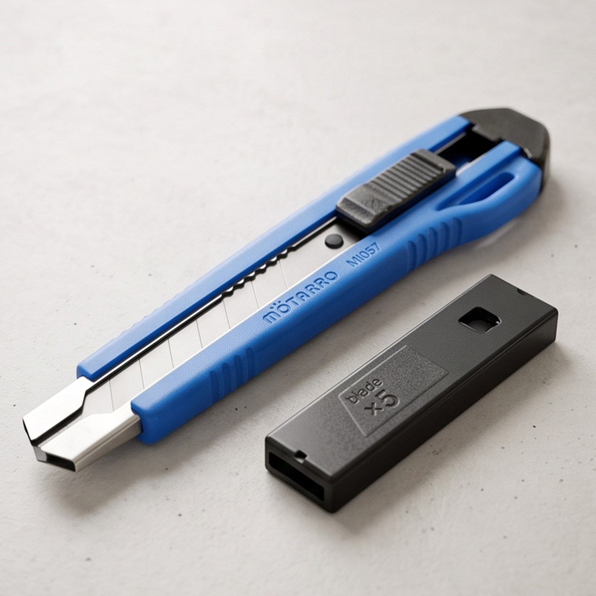 Motarro Slider Utility Knife With Refill Blade Blue