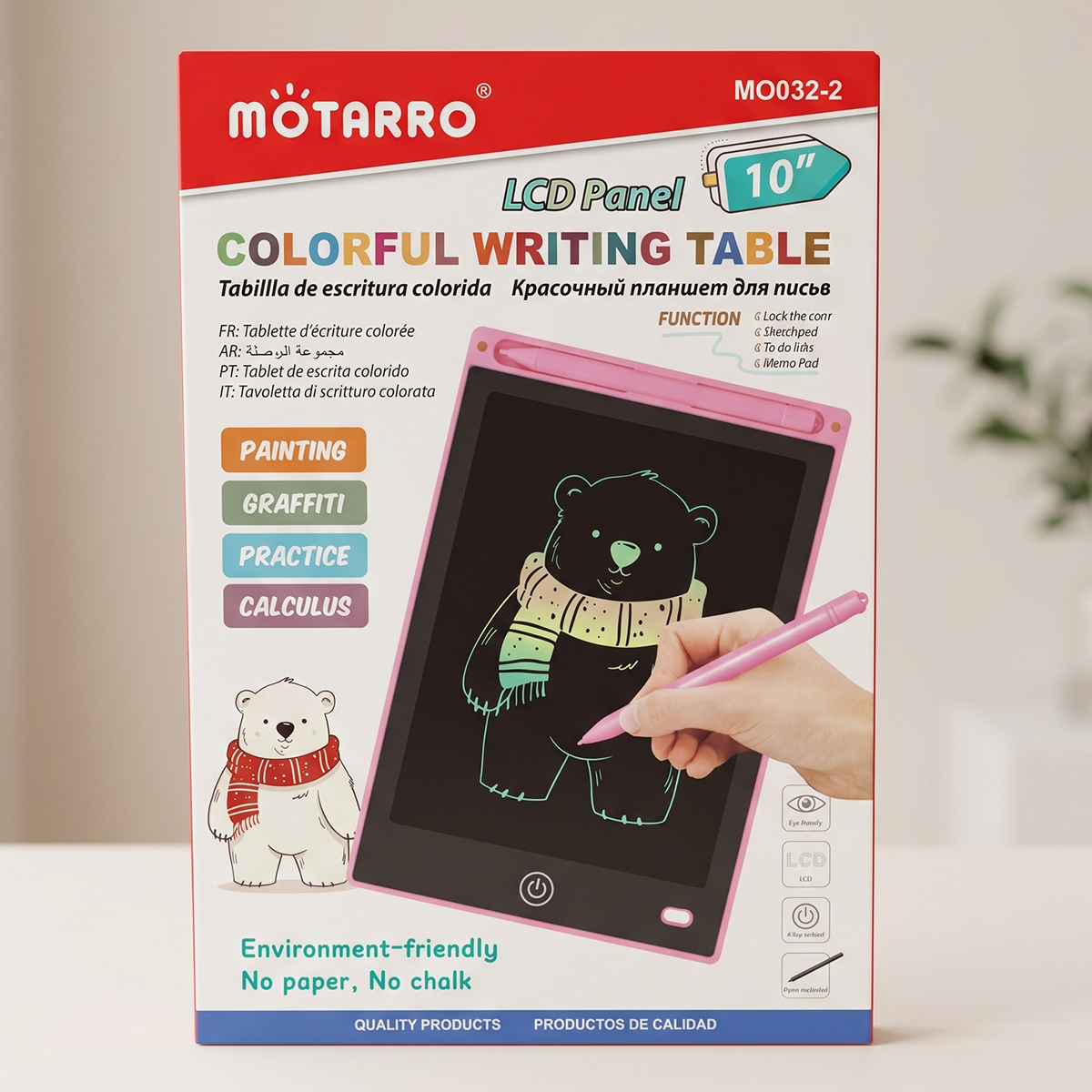 Mottaro Writing Tablet Colorful