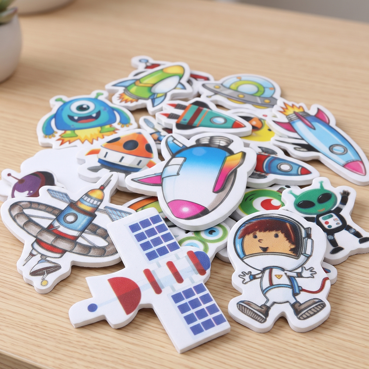 Alien Ships Craft Stickers