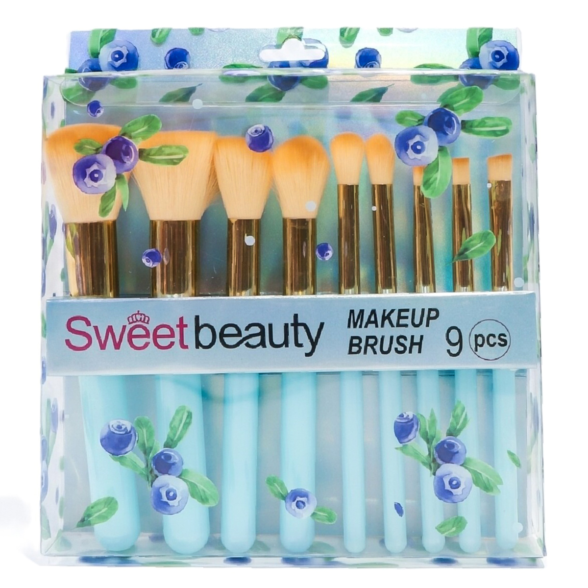 Sweet Beauty Makeup Brush Set 9 Pieces