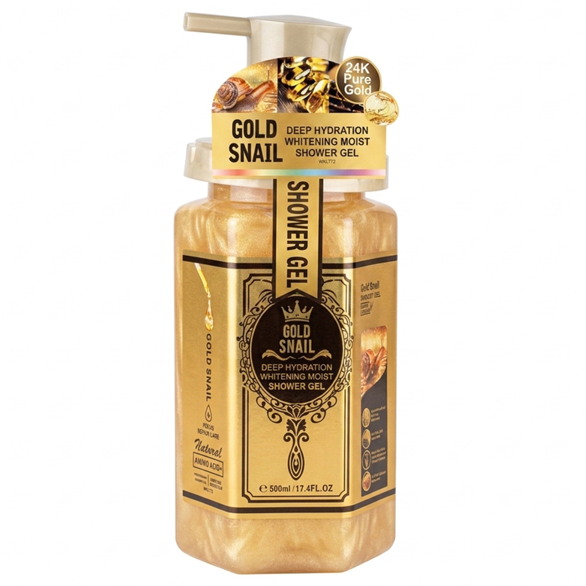 Gold Snail Deep Hydration Whitening Moist Shower Gel 500ml