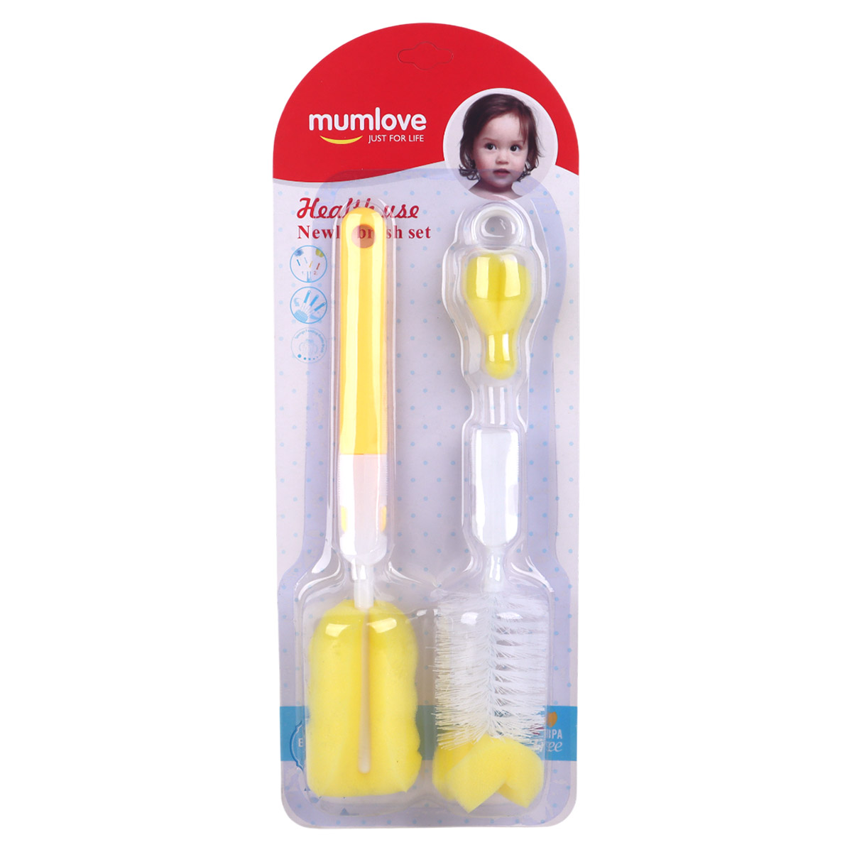 Mumlove Multifunction Baby Bottle Cleaning Brush 2 Pieces Set | Baby Feeding Accessories | Feeding Bottle Cleaning Mumlove Multifunction Baby Bottle Cleaning Brush 2 Pieces Set | Baby Feeding Accessories | Feeding Bottle Cleaning