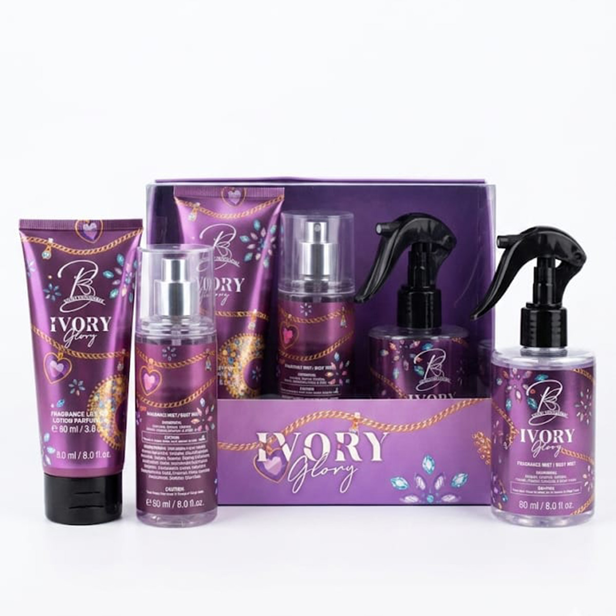 Ivory Glory Body Line Perfume Set 3 Pieces For Women