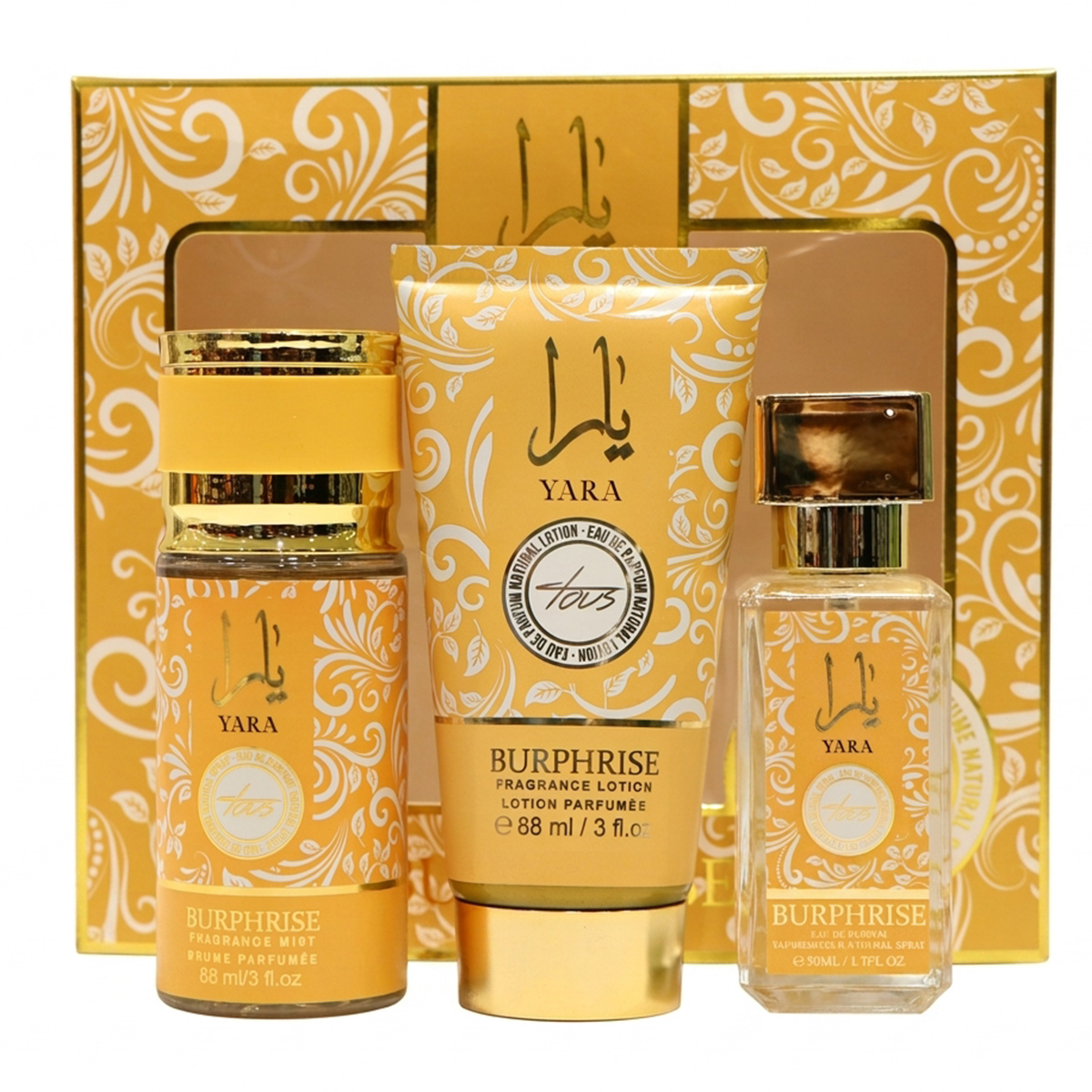 Yara Burphrise Women Perfume Set 3 Pieces