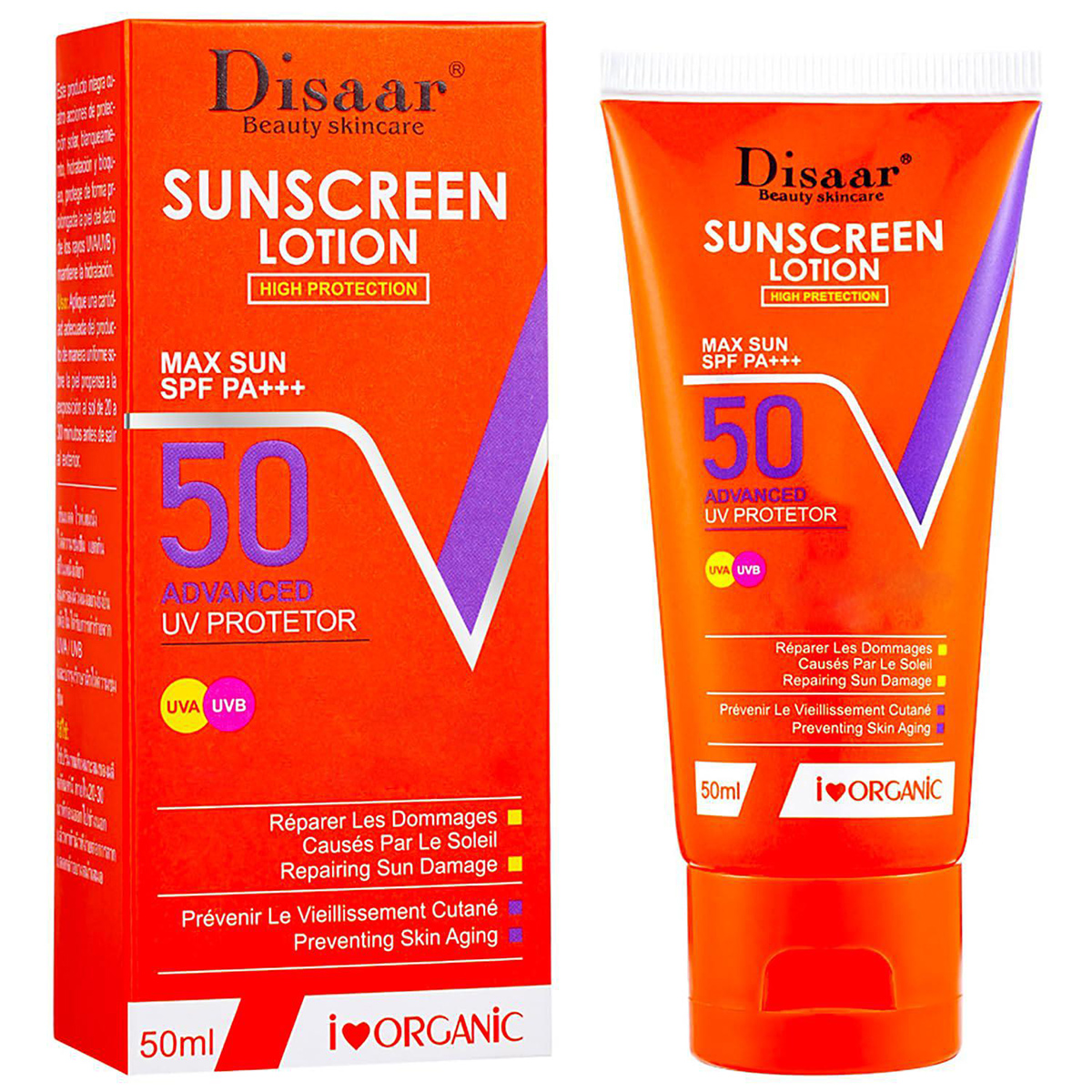 Disaar Sunscreen Lotion Spf 50+ 50ml