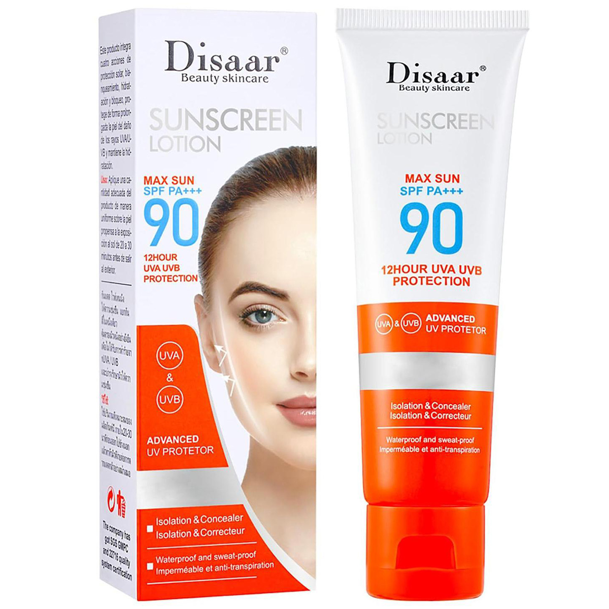 Disaar Beauty Skincare Sunscreen Lotion Spf 90 50ml | Personal Care | Skin & Body Care | Tanning Oil & Sunscreen Disaar Beauty Skincare Sunscreen Lotion Spf 90 50ml | Personal Care | Skin & Body Care | Tanning Oil & Sunscreen