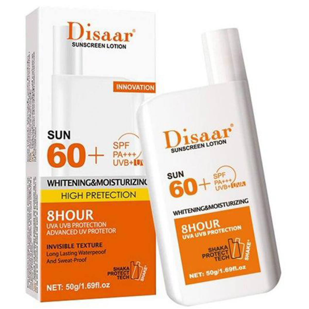 Disaar Sunscreen Lotion Whitening & Moisturizing Spf 60+ 50g