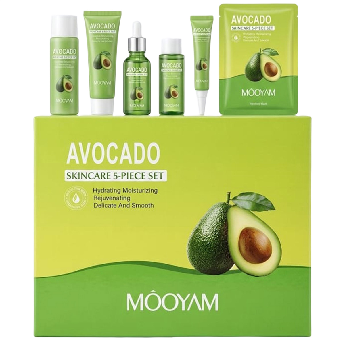 مجموعة مويام للعناية بالبشرة بالأفوكادو، 5 قطع | رعاية شخصية | العناية بالجسم والاستحمام | لوشن وكريمات الجسم مجموعة مويام للعناية بالبشرة بالأفوكادو، 5 قطع | رعاية شخصية | العناية بالجسم والاستحمام | لوشن وكريمات الجسم
