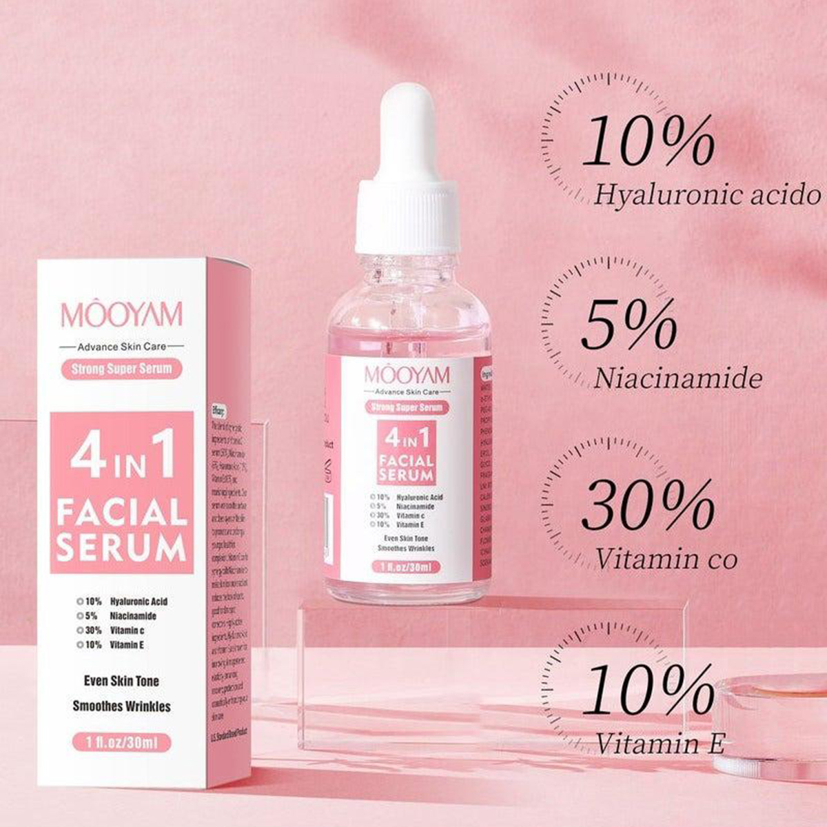 Mooyam 4 In 1 Facial Serum 30ml
