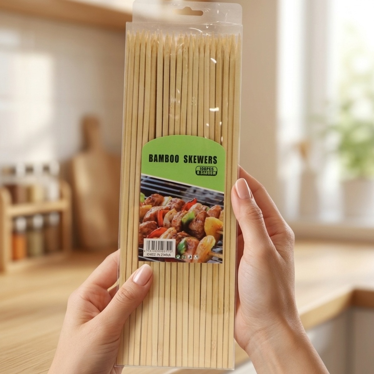 Bamboo Skewers Sticks 0.5x30cm 100 Pieces