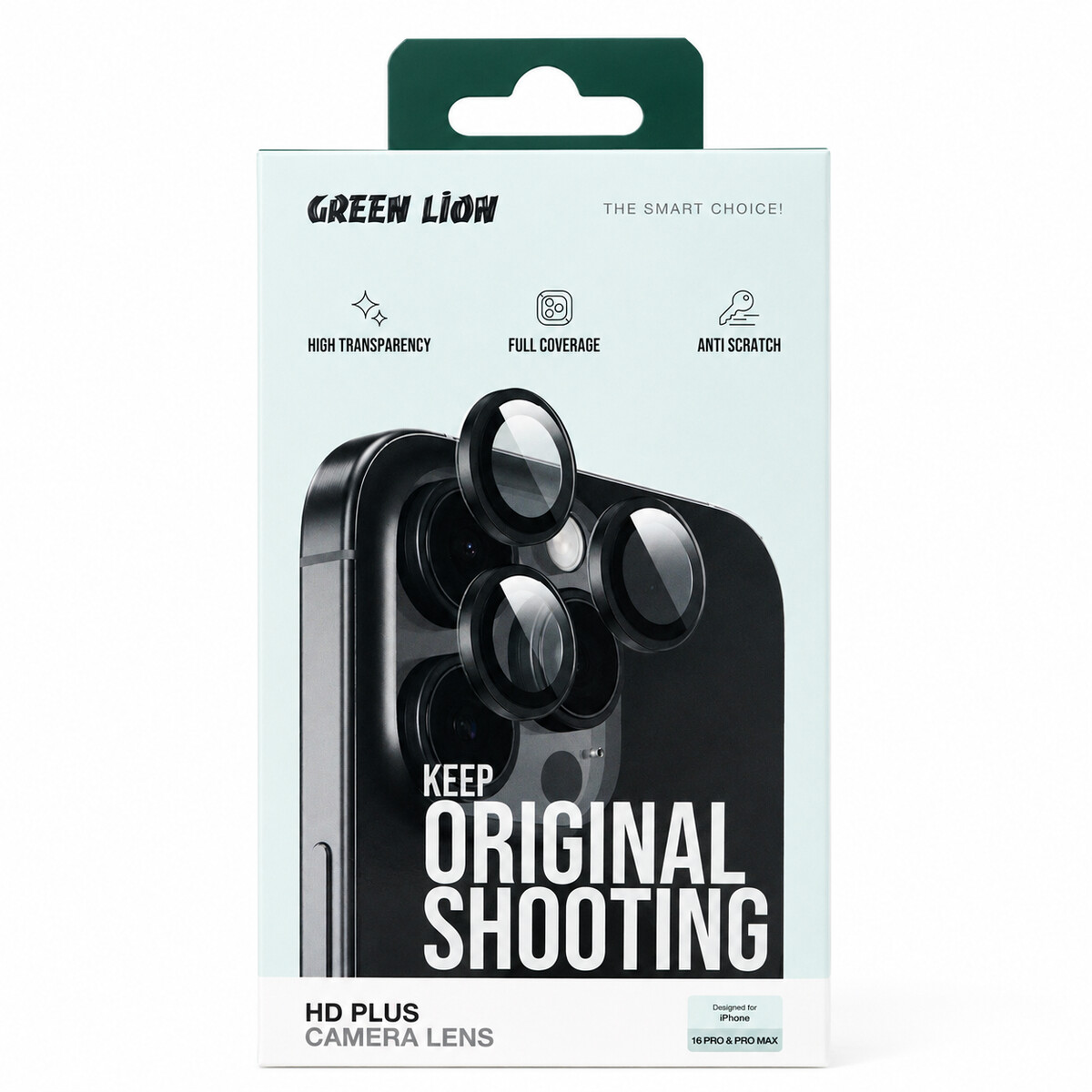 Green Lion HD Plus Camera Lens Protector 16 Pro And 16 Pro Max