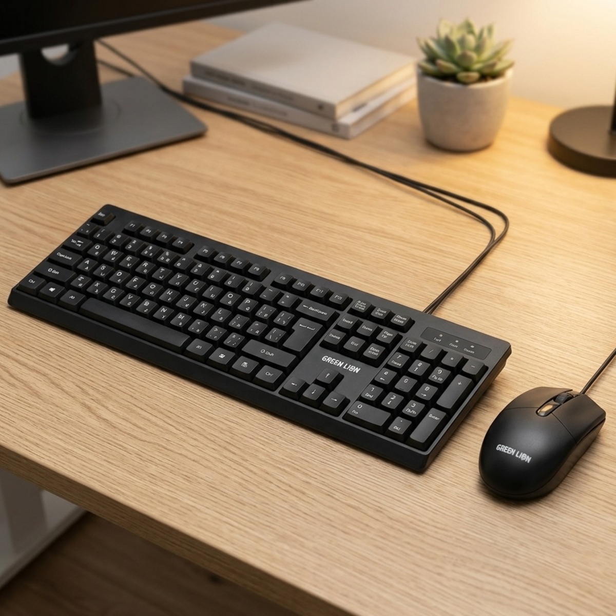 Green Lion Wired Keyboard and Mouse