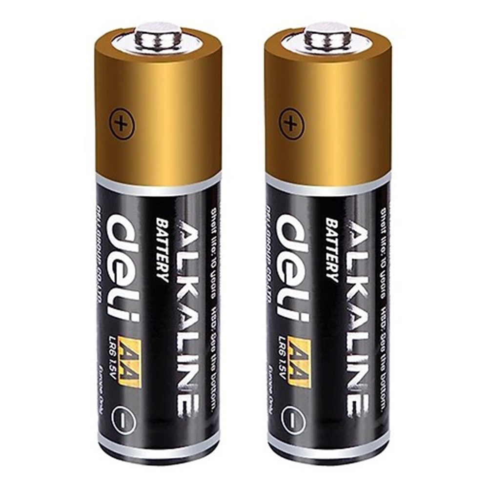 Deli AA Alkaline Battery Lr6 2 Piece Pack