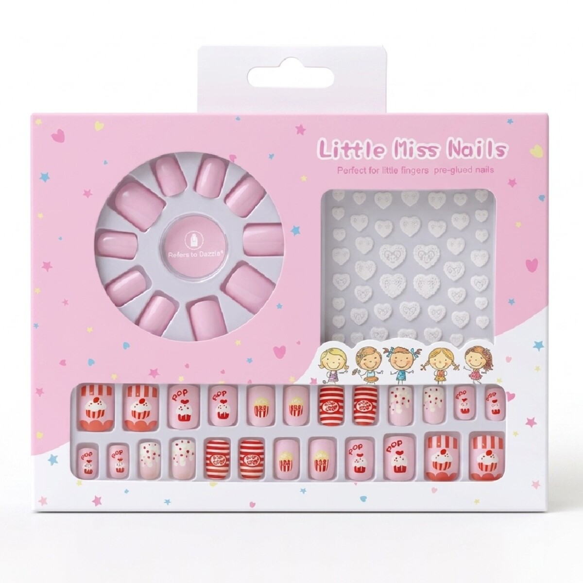 Little Miss Nails Pre-Glued Artificial Set
