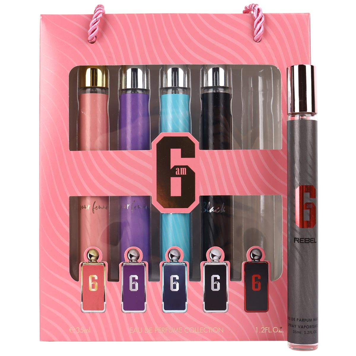 6am Rebel Giift Women Perfume Set 5 Pieces