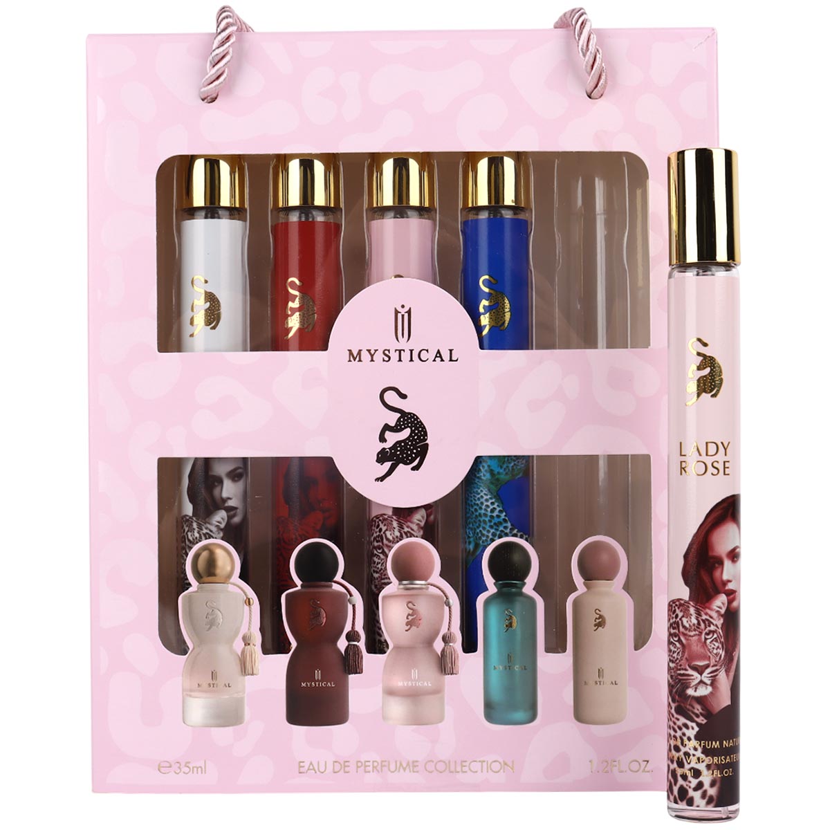 Mystical Lady Rose Gift Women Perfume Set 5 Pieces