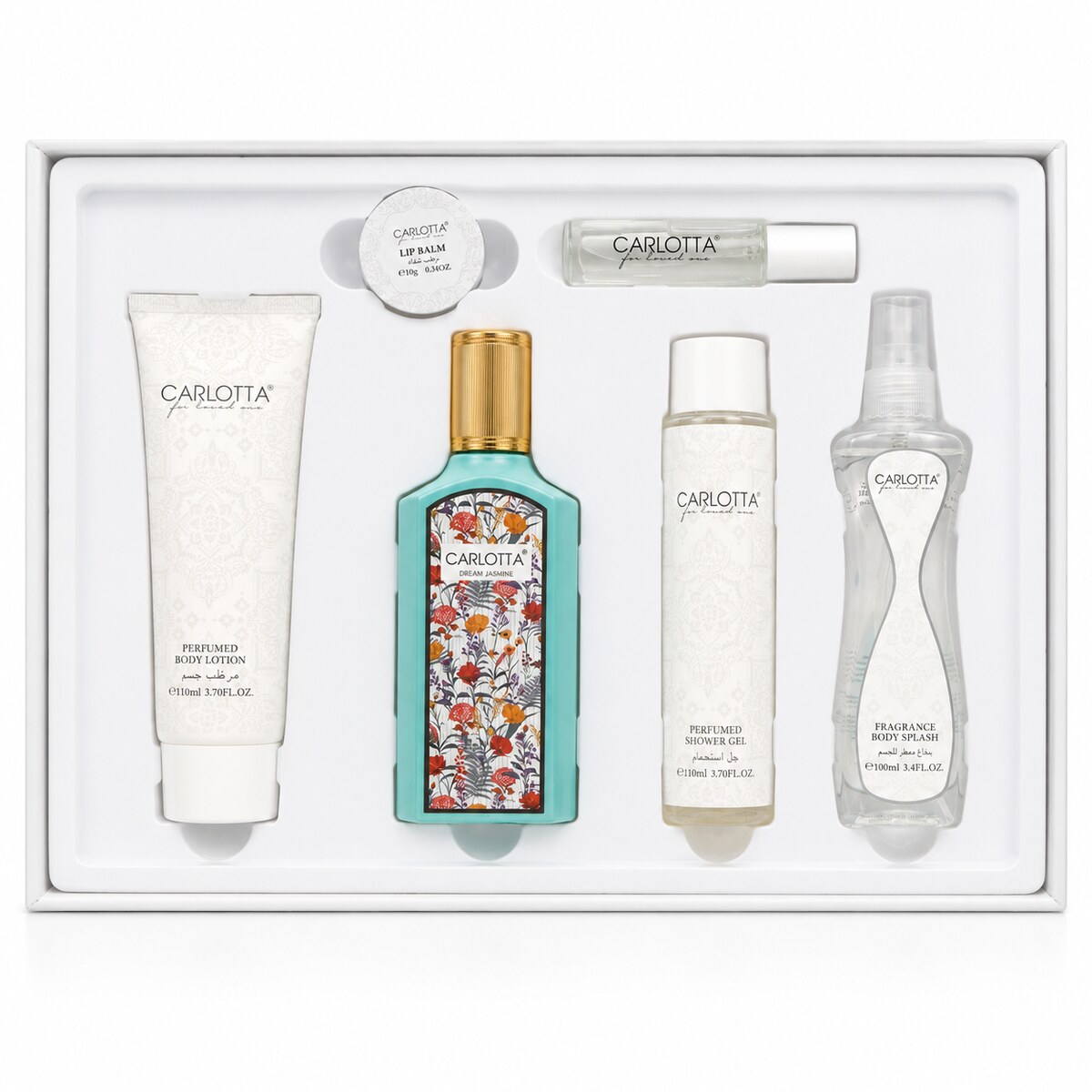 Carlotta Dream Jasmine Perfume Gift 6 Pieces A Set for Women