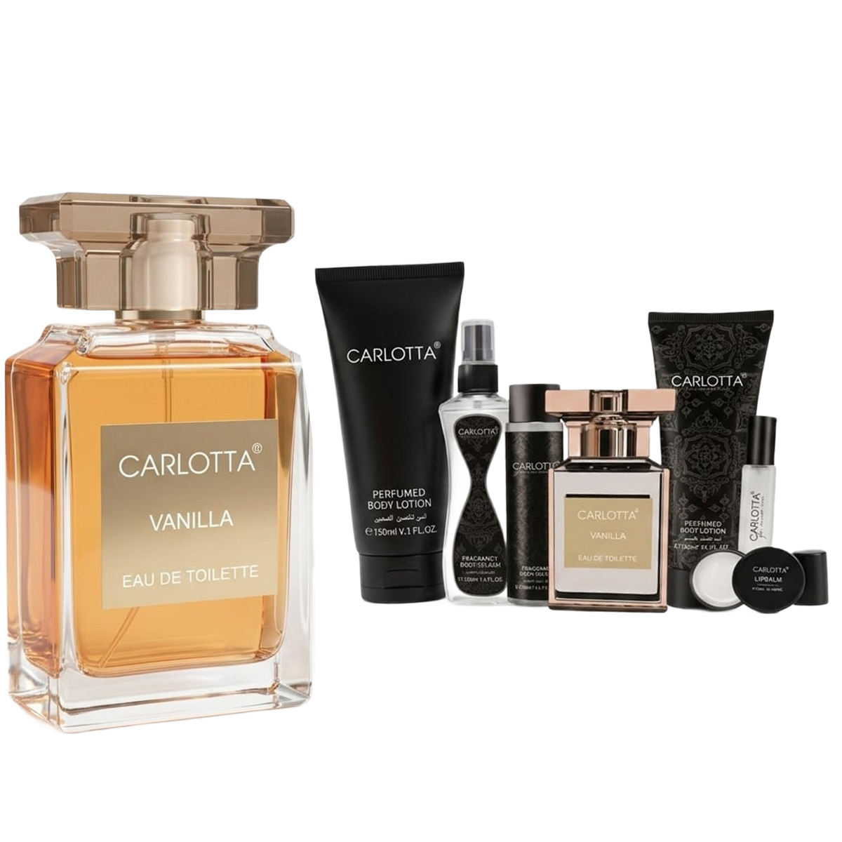 مجموعة هدايا عطر كارلوتا فانيلا للنساء، 6 قطع