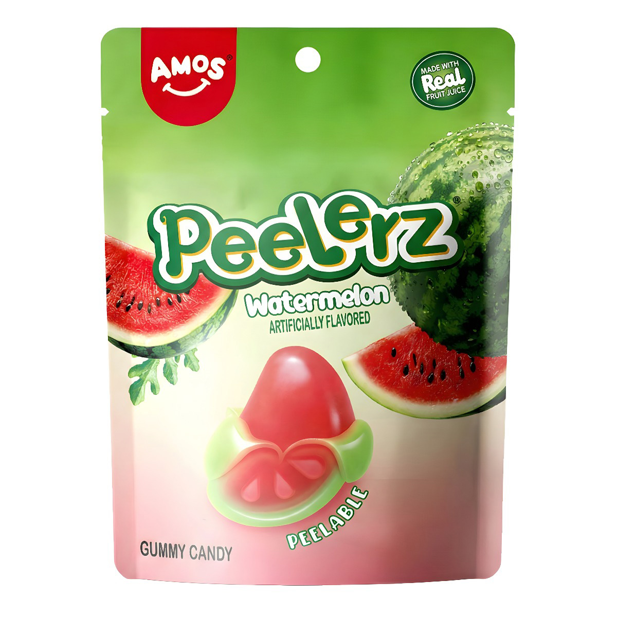 Amos Peelerz Watermelon Gummy Candy 90g