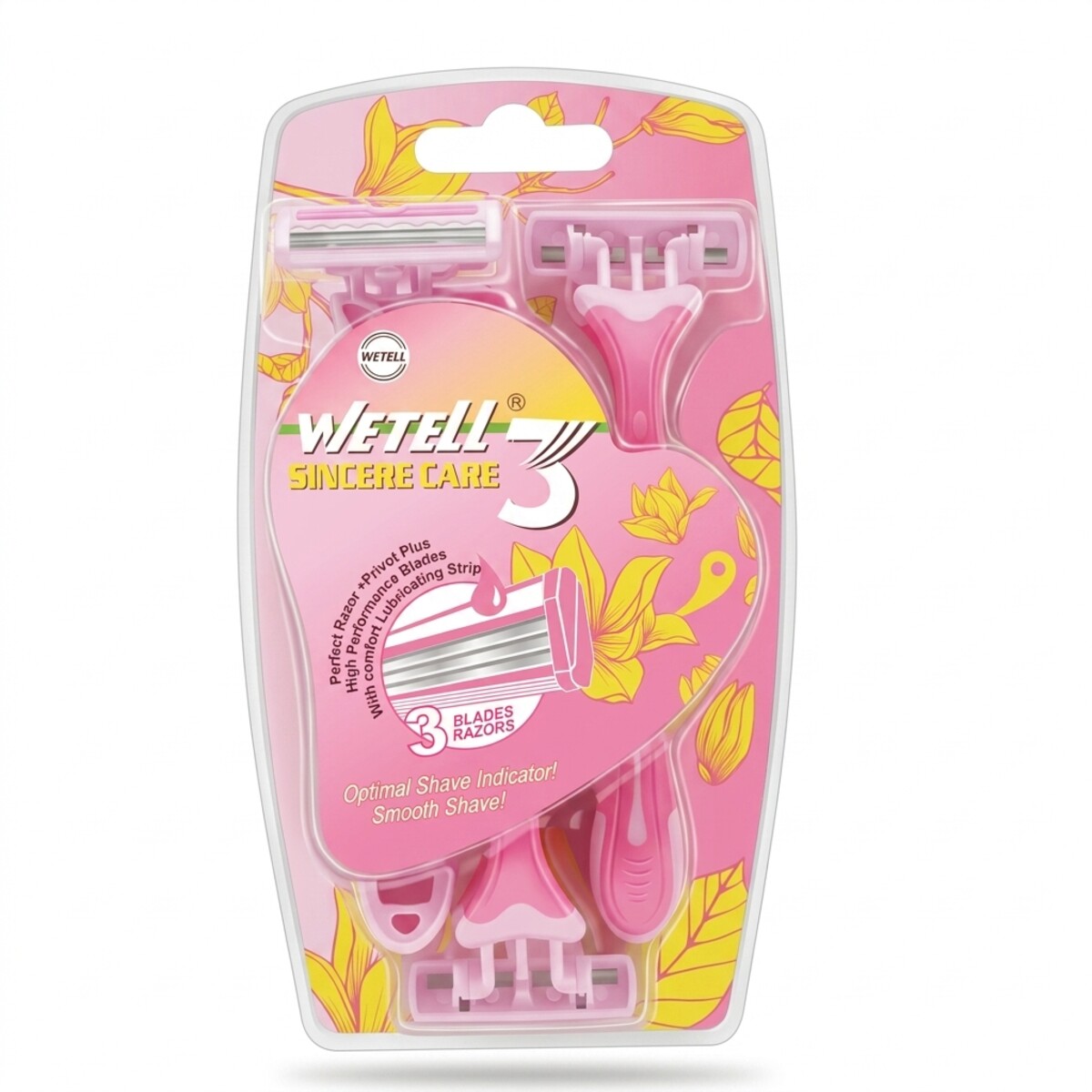 Wetell Sincere Care 3 Blades Razors 6 Pieces