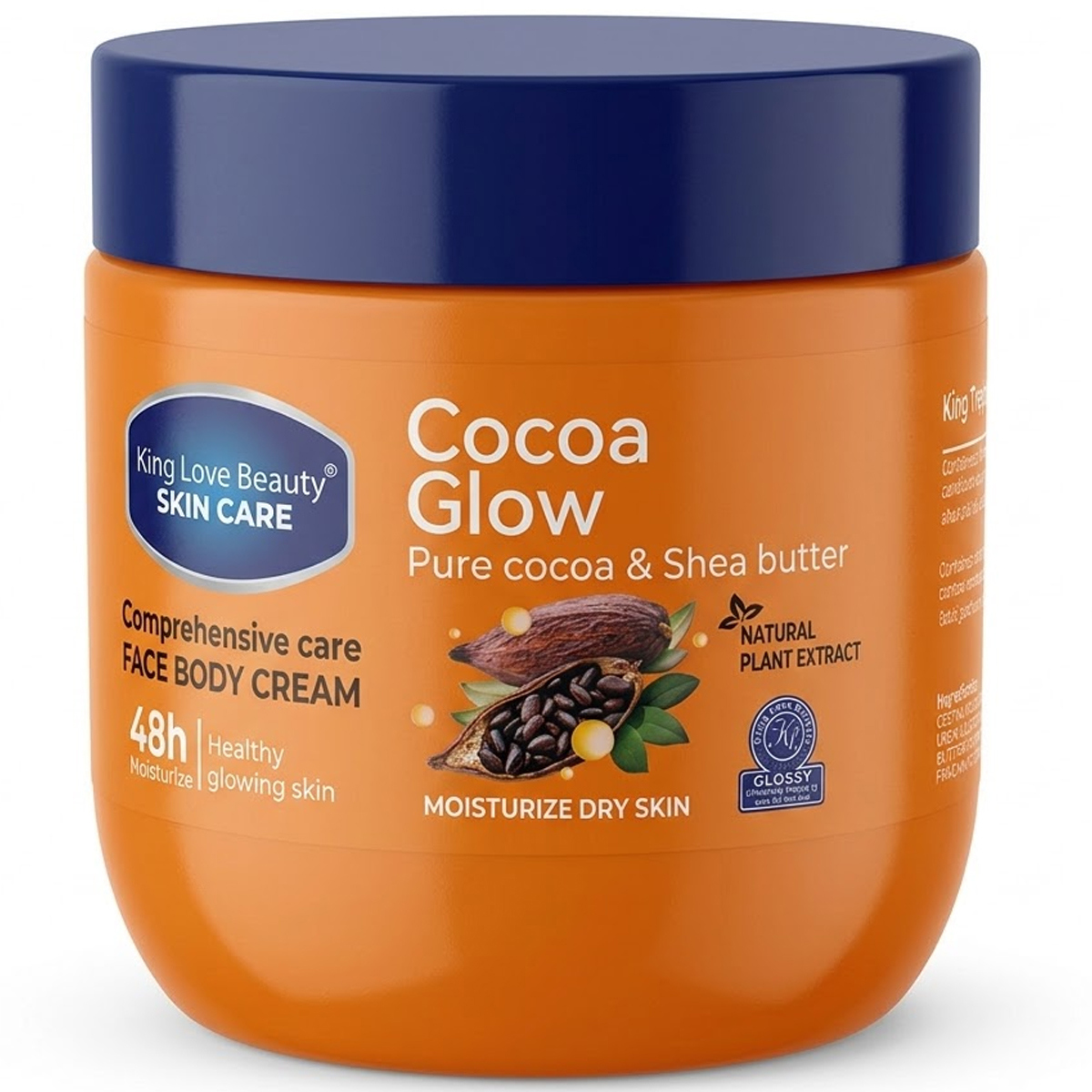King Love Beauty Cocoa Glow Face and Body Cream 500g