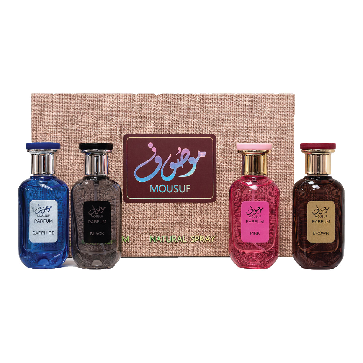 Mousuf Parfum Natural Spray For Men 4x30ml Set
