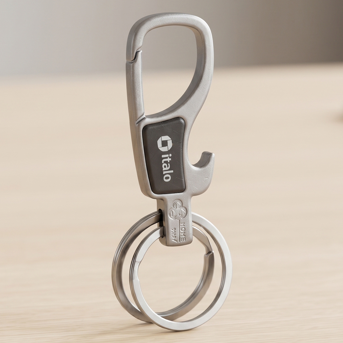 Italo Metal Keychain With Integrated Bottle Opener