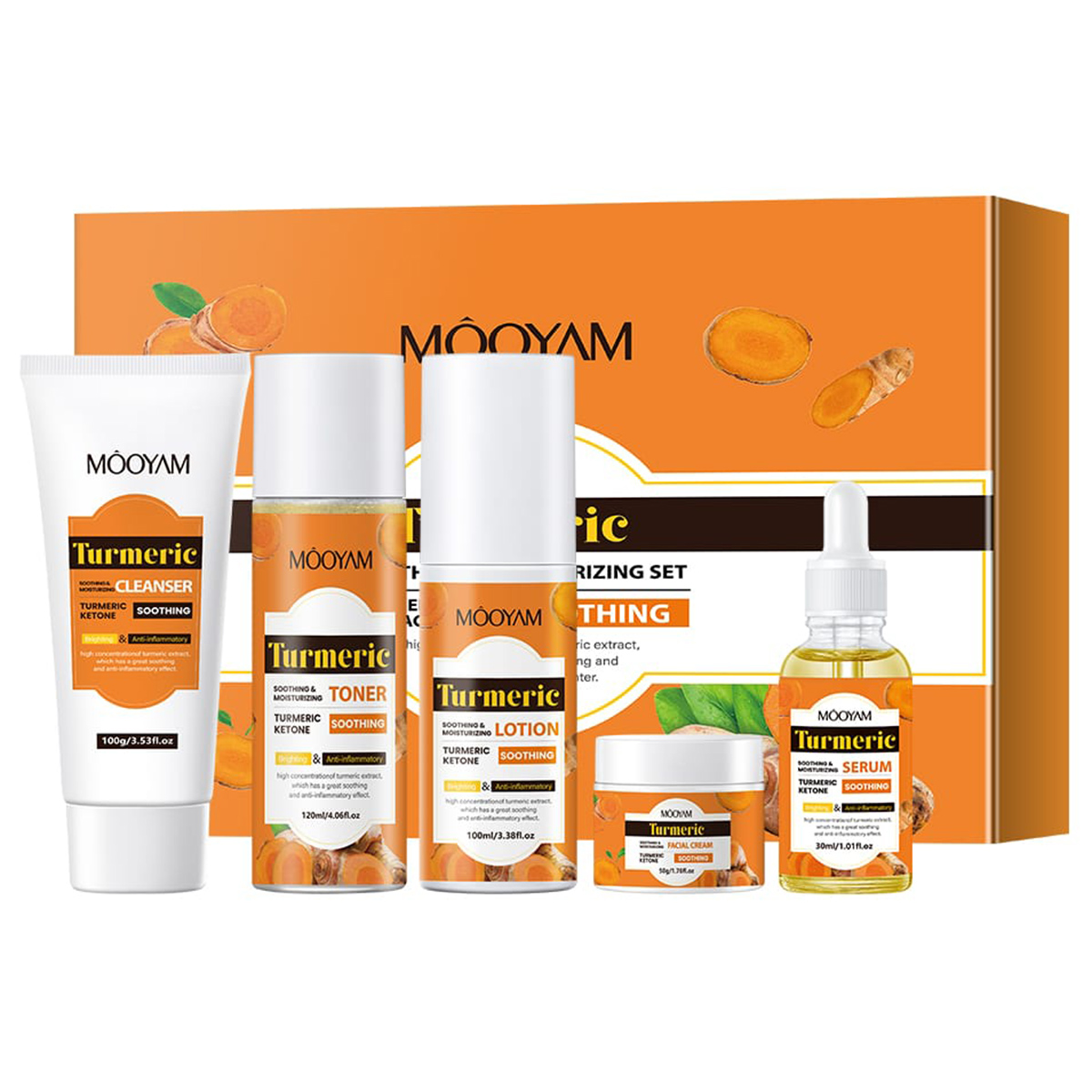 Mooyam Turmeric Skin Care Set Soothing