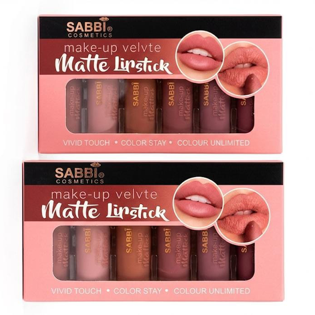 Sabbi Cosmetics Matte Lipstick Set 6 Pieces