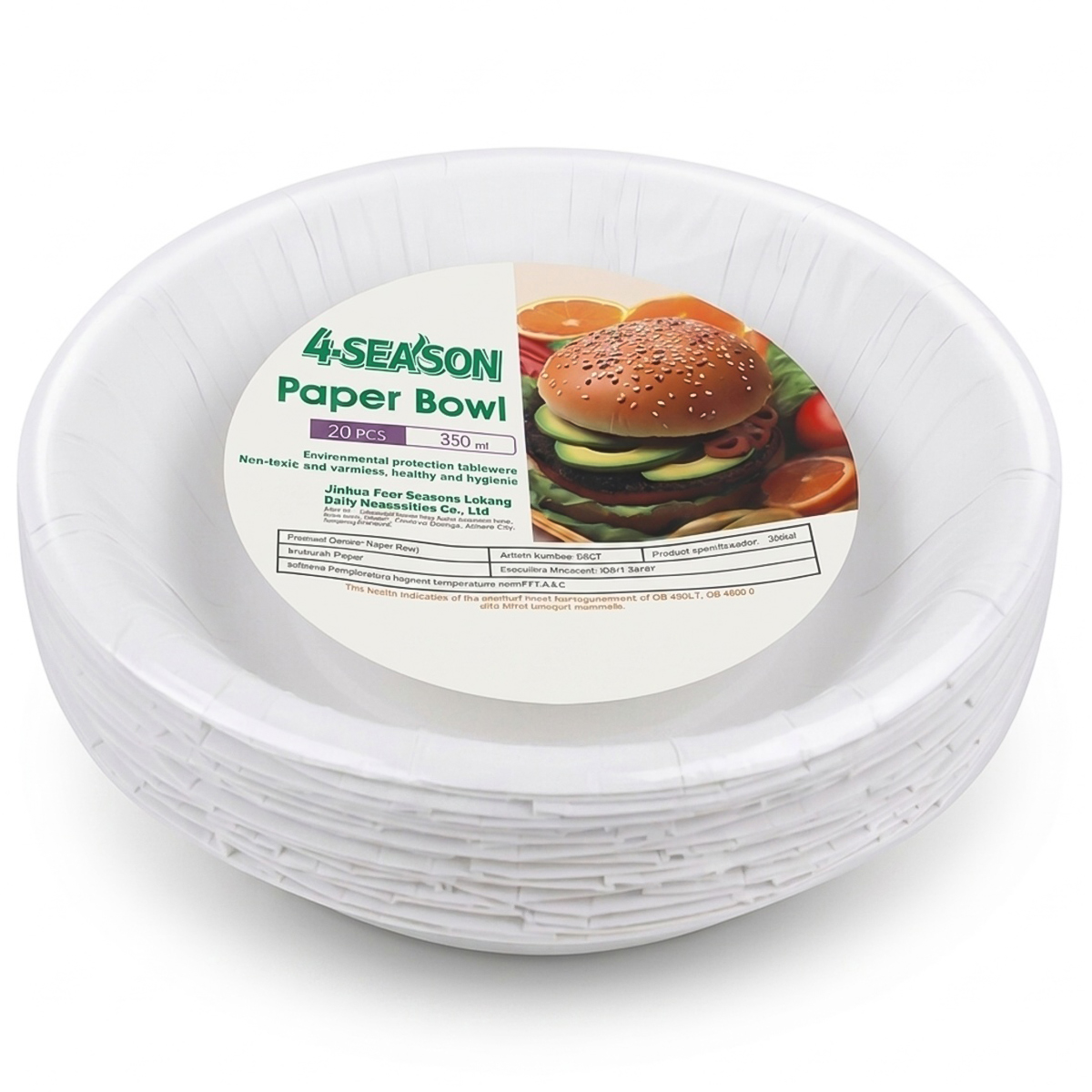 4-Season Paper Bowl 20x350ml