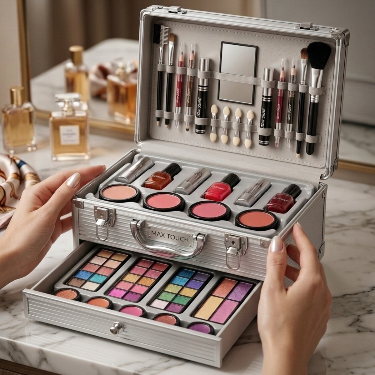 Max Touch Make-Up Kit Vanity Case