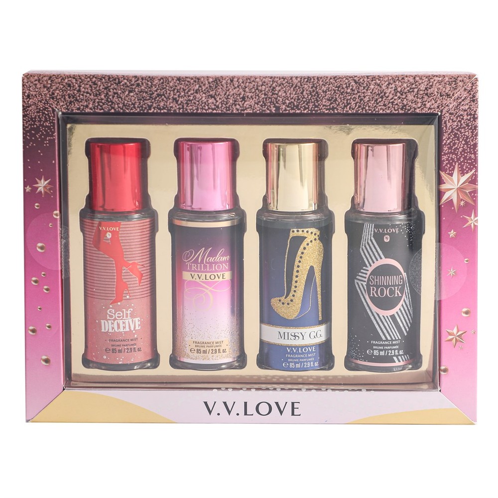 V.V Love Body Spray Set 4x85ml VL9058-36