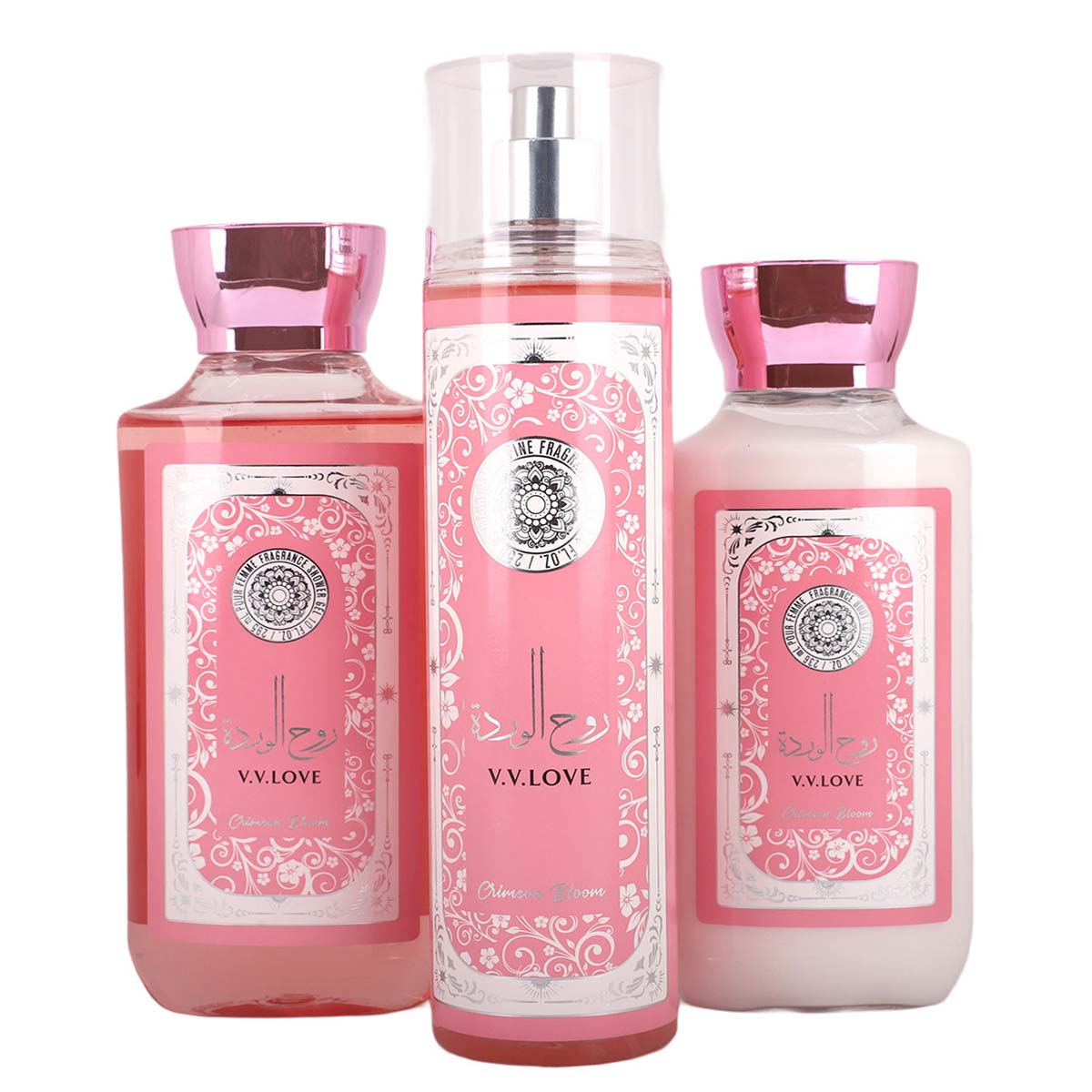 Body Line Women Perfume Shower Gel Body Lotion 3pcs Set