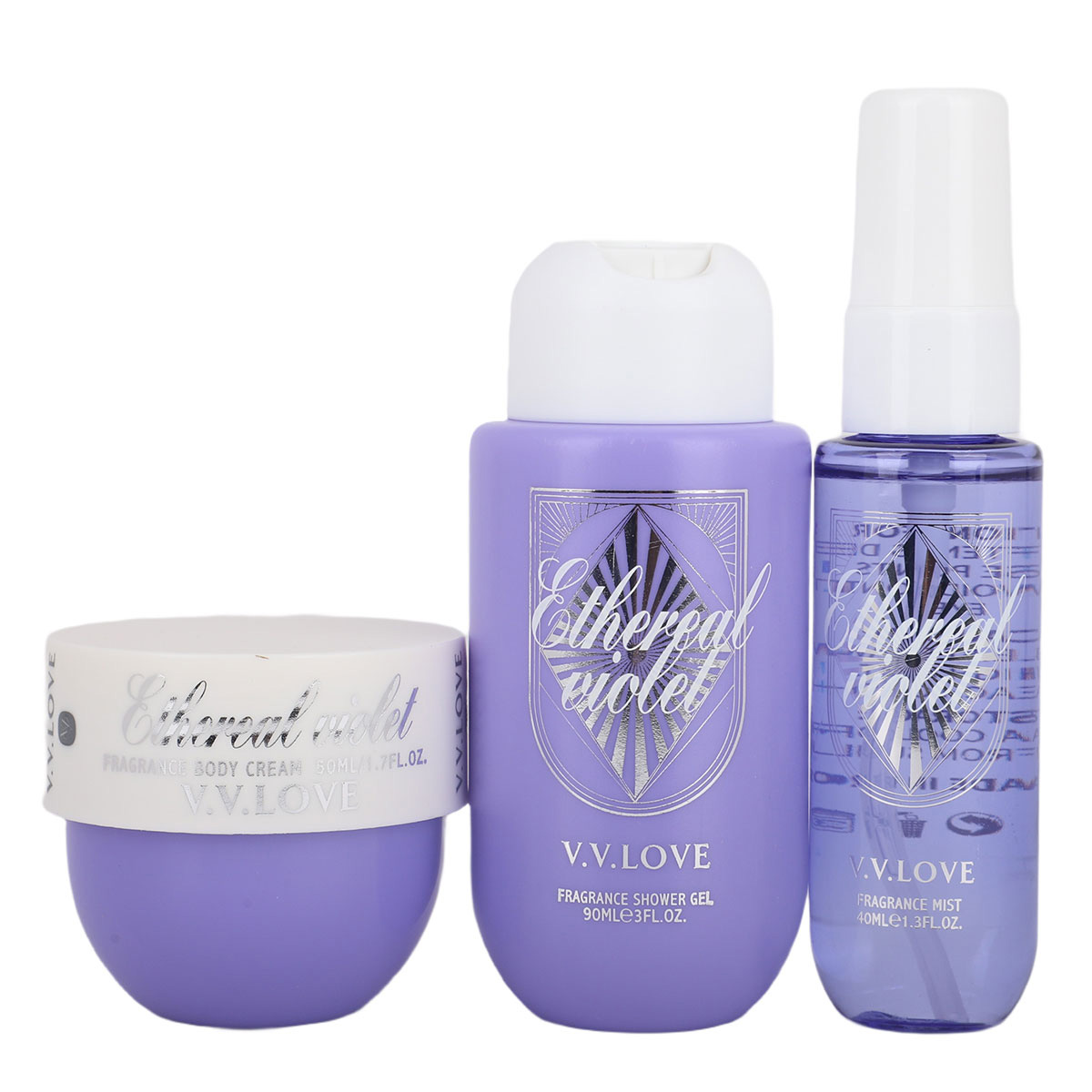 Body Line Women Perfume Shower Gel Body Cream 3pcs Set