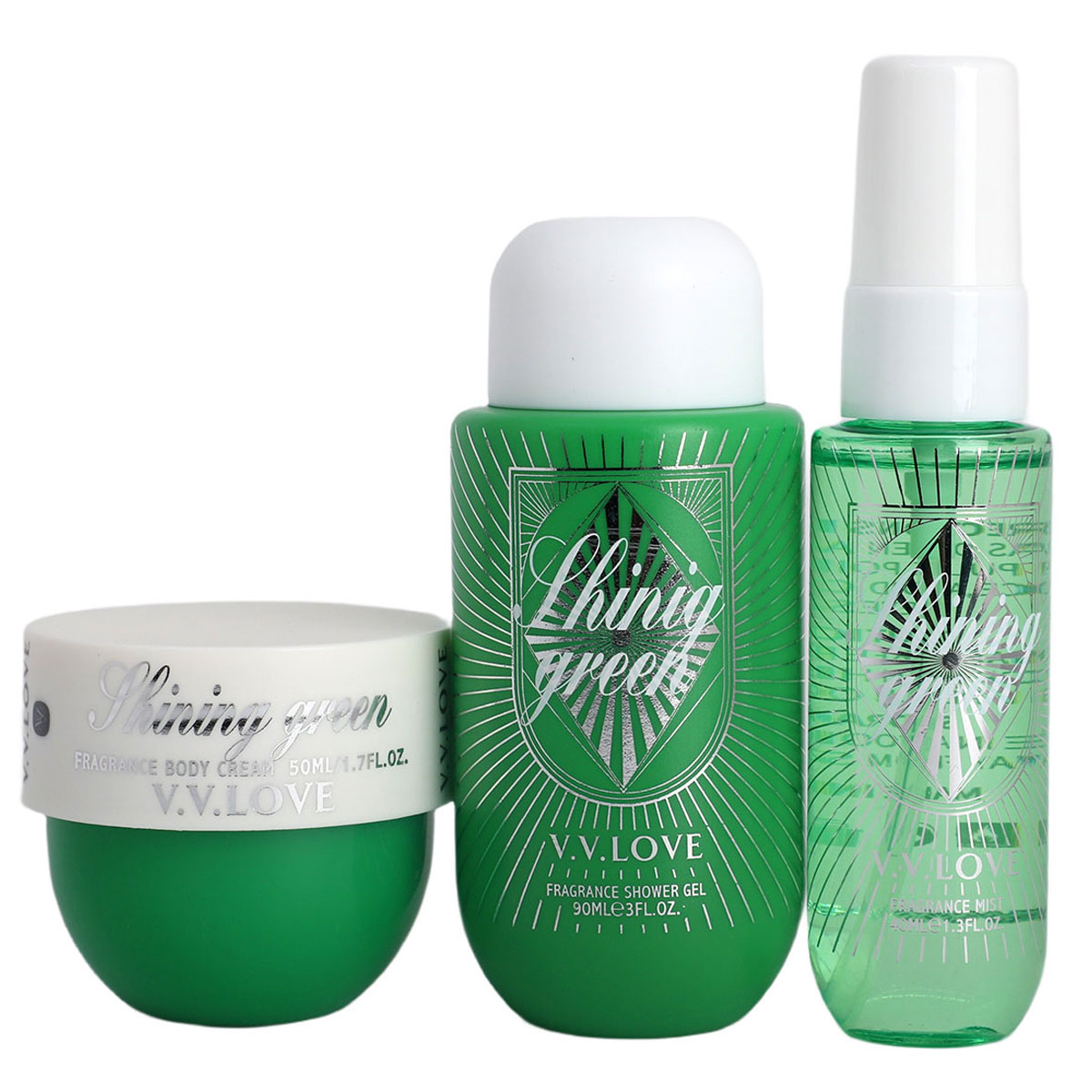 Body Line Women Perfume Shower Gel Body Cream 3pcs Set