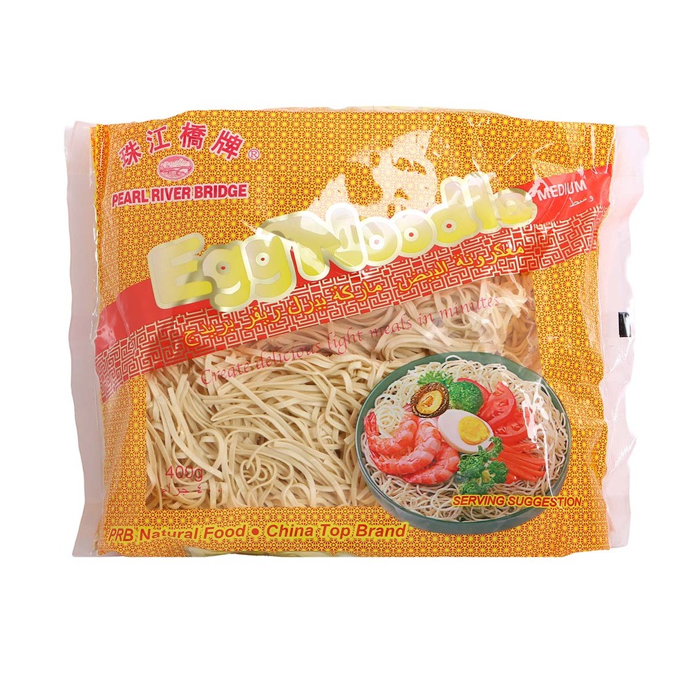 Pearl River Bridge Egg Noodle Medium 400g