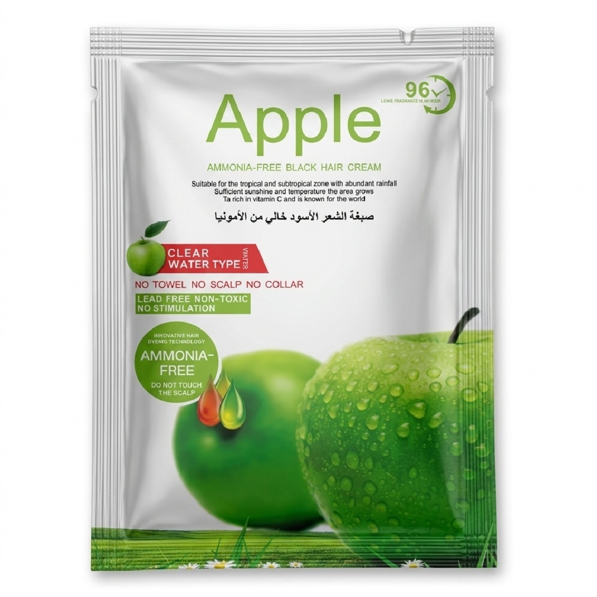 Apple Ammonia-Free Hair Cream Black 30ml