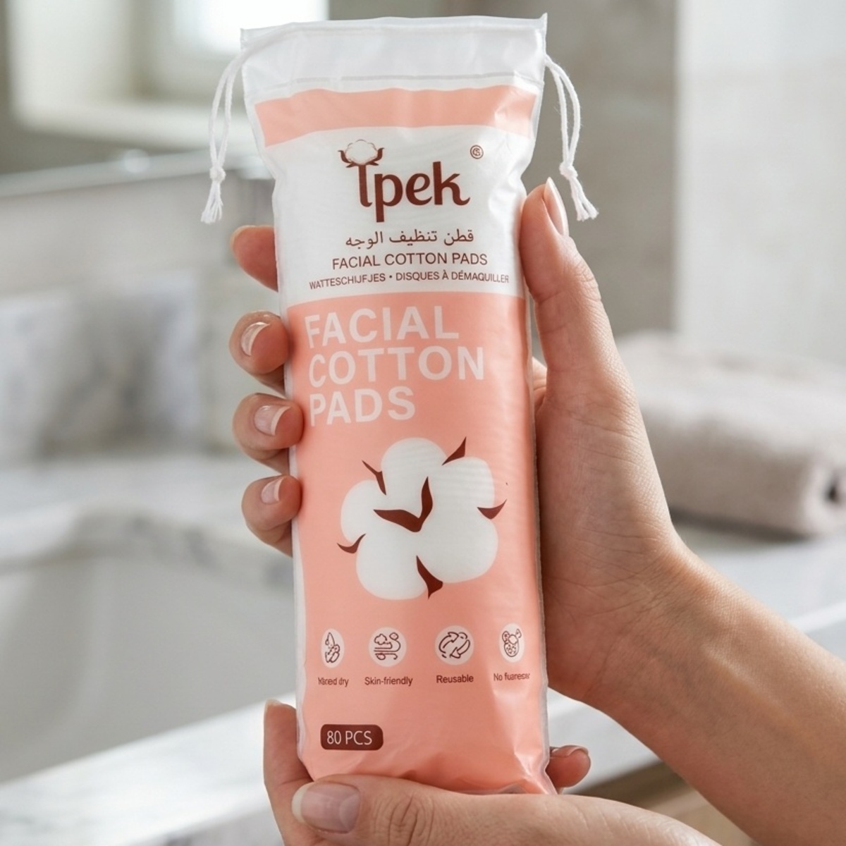 Facial Cotton Pads 80 Pieces